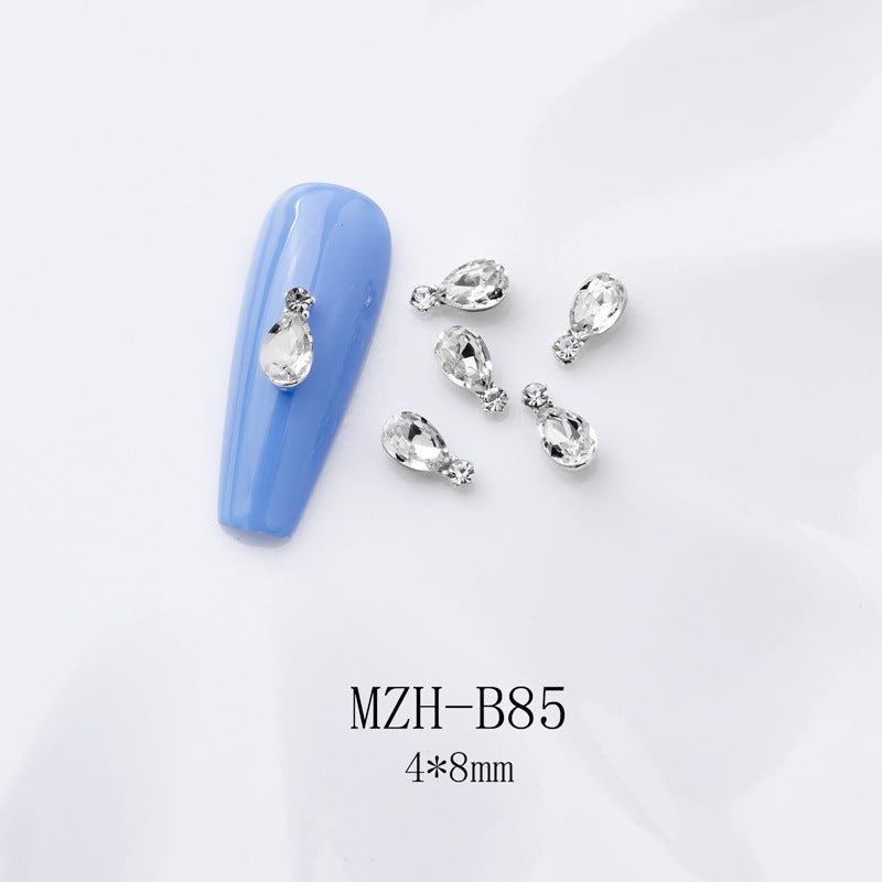 K9 Ultra-Shiny Flat-Back Rhinestones In White For Nail Art Decorations