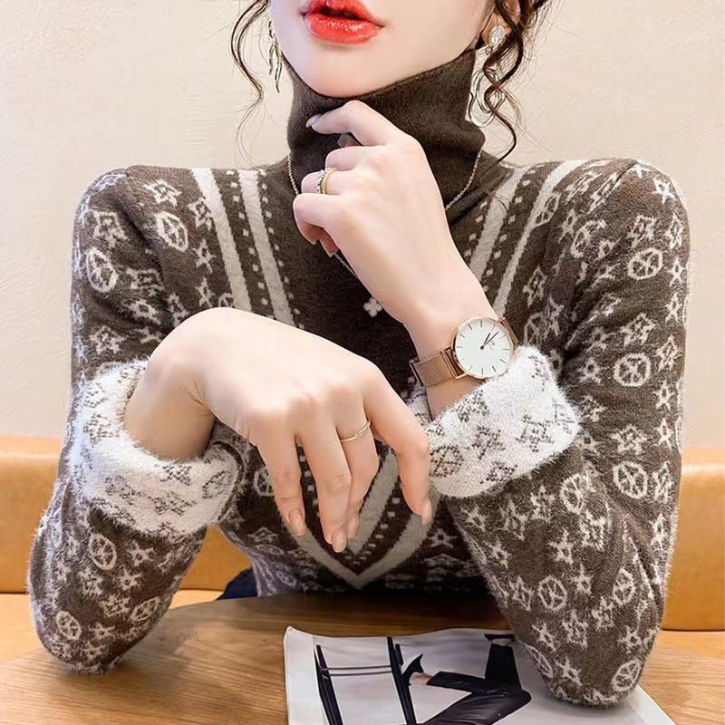 Fløjlsforet Sweater Dame Undertrøje Enkeltlags Fleeceforet Tyk