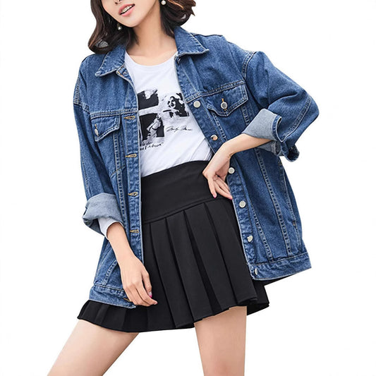 Baggy Casual Jacket Long Sleeve Plus Size Top