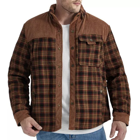 Men's Plus Fleece Warm Cotton Jacket