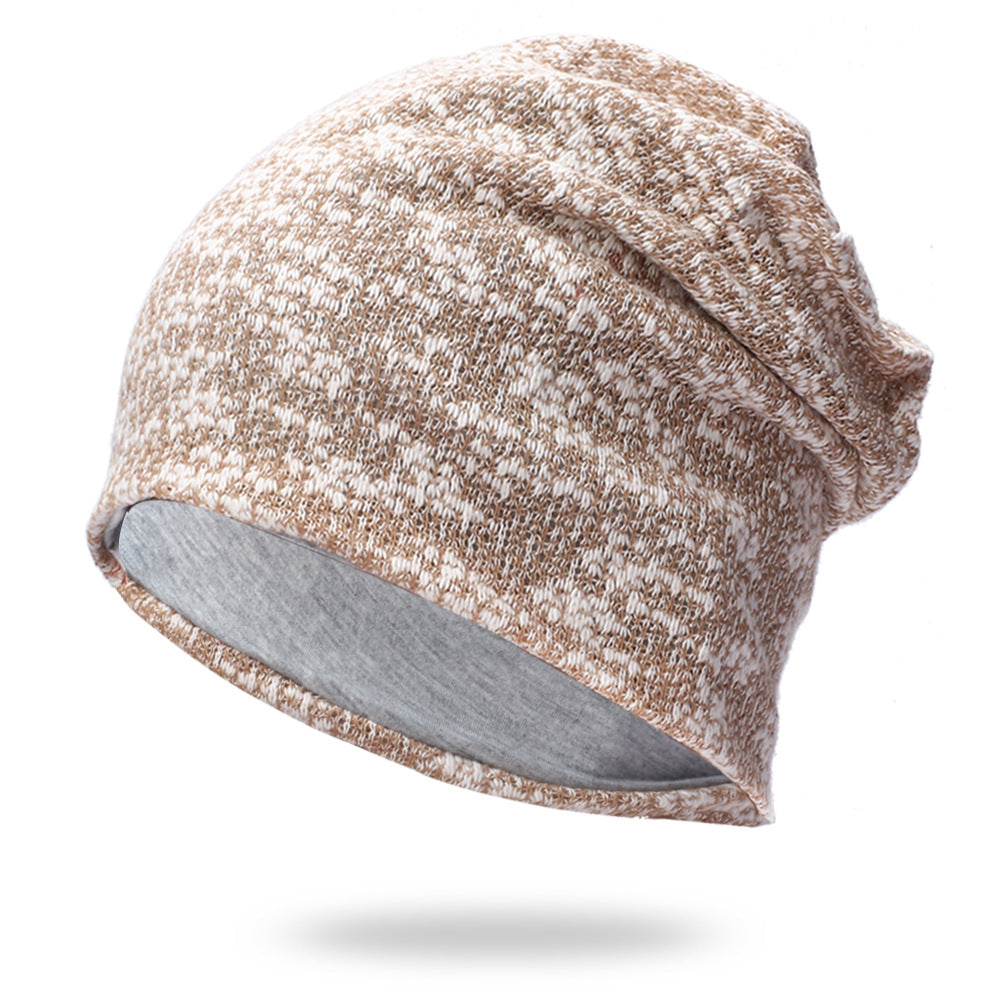 New Knitted Pullover Mixed Color Breathable Fashion Toe Hat