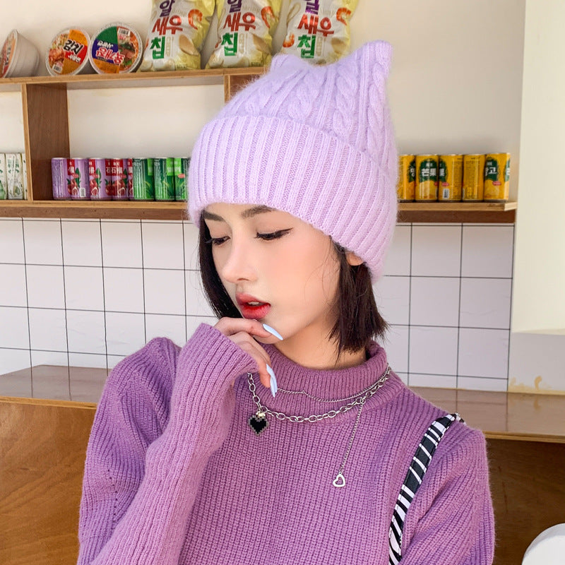 Super Cute Little Ear Knitted Wool Hat