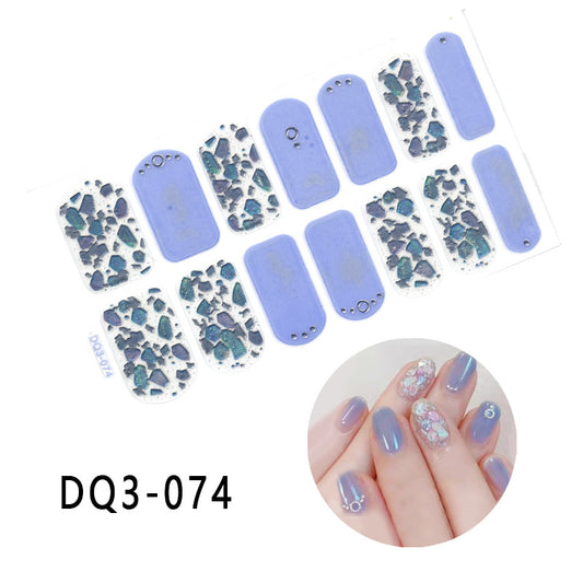 Gilding Diamond Tearable Nail Sticker Color Gradient