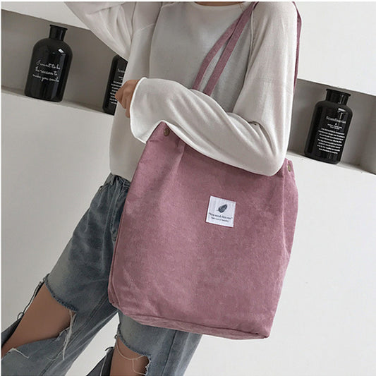 Source Manufacturers Korean Version Of The Trend Of Thickened Diagonal Canvas Ladies Bags