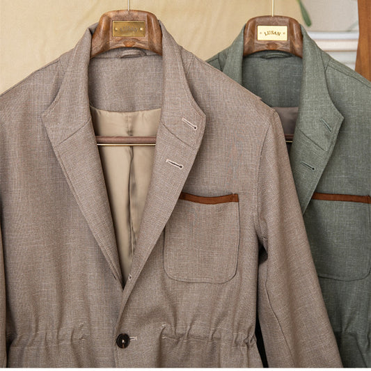 Thin Non-ironing Retro Petty Cash Suit Jacket