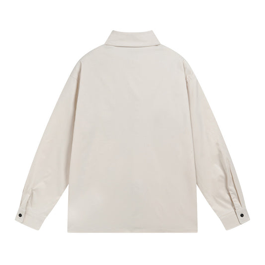 Hip Hop American Letter Print Long Sleeve Shirt