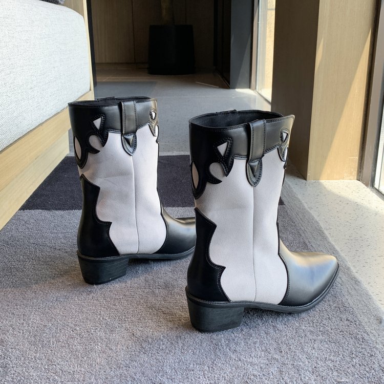 Pointed Toe With Thick Heel Martin Boots