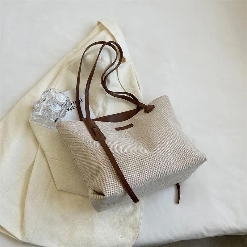Versatile Canvas Bag Commuting One Shoulder Simplicity