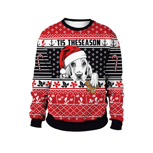 Dame Jule Dyreprint Pullover Rund Hals Par Sweater