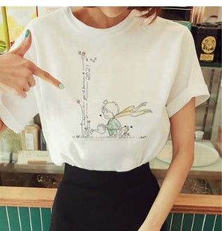 Women's 3D Digital Printing Casual Round Neck Short Sleeves