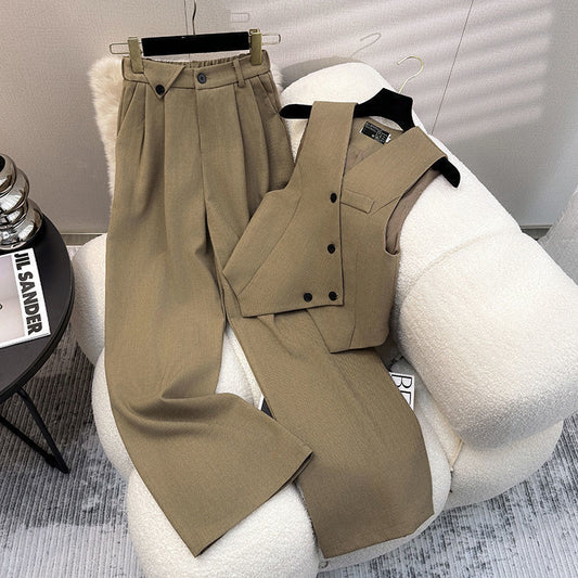 Vest Suit Purple Profile Vest Trouser Suit