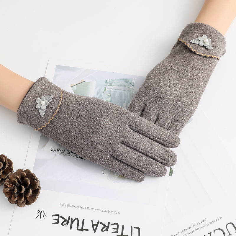 Women's Outdoor Cycling Touch Screen Gloves Without Inverted Fleece