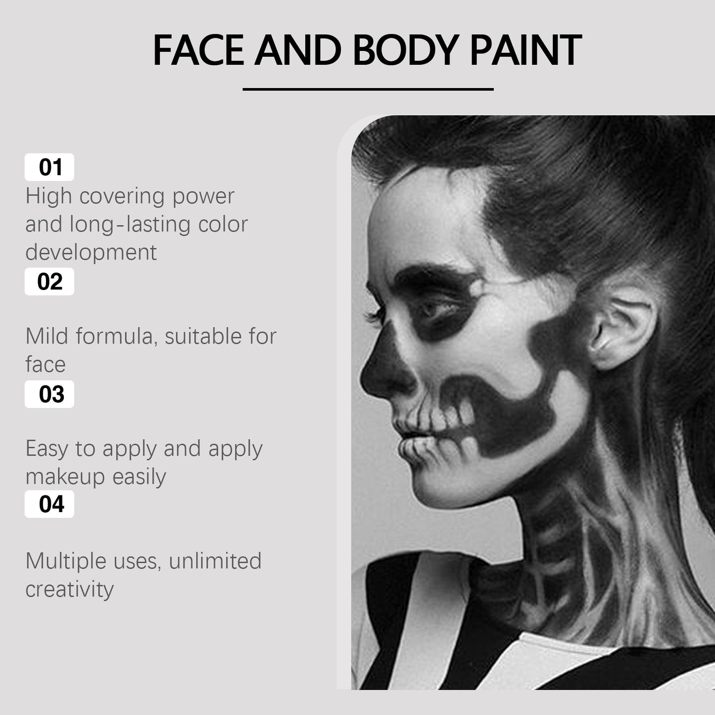 Halloween Palette Suit Full Coverage Painted Foundation Makeup Clown Colorful Color Palette