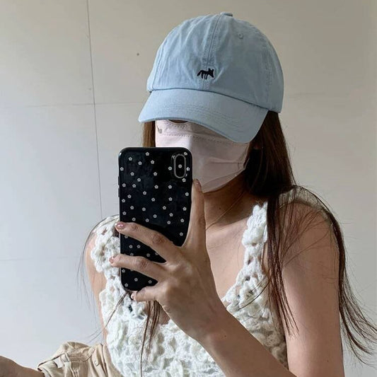 Embroidered Fox Baseball Hat For Men And Women