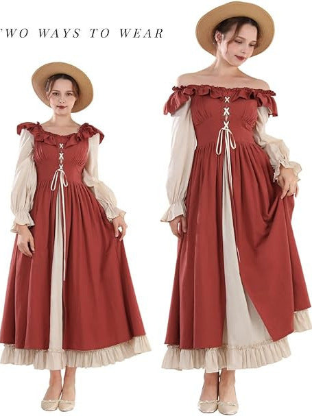 Long-sleeved Renaissance-style Fairy Dress