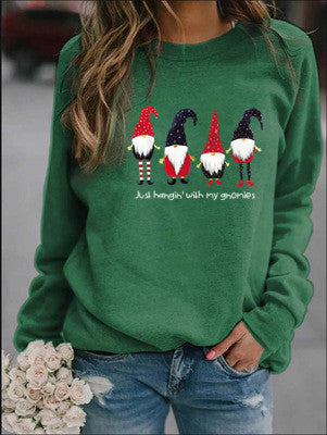 Letter Printed Crew Neck Sweatshirt