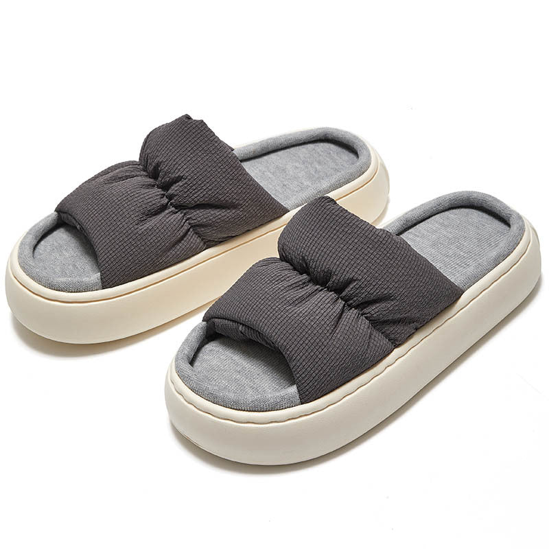 New Thick Bottom Fashion Simple Home Wear Elastic Rope Slippers