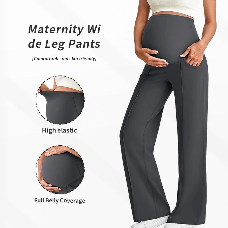 Maternity Belly Support Straight Leg Pants