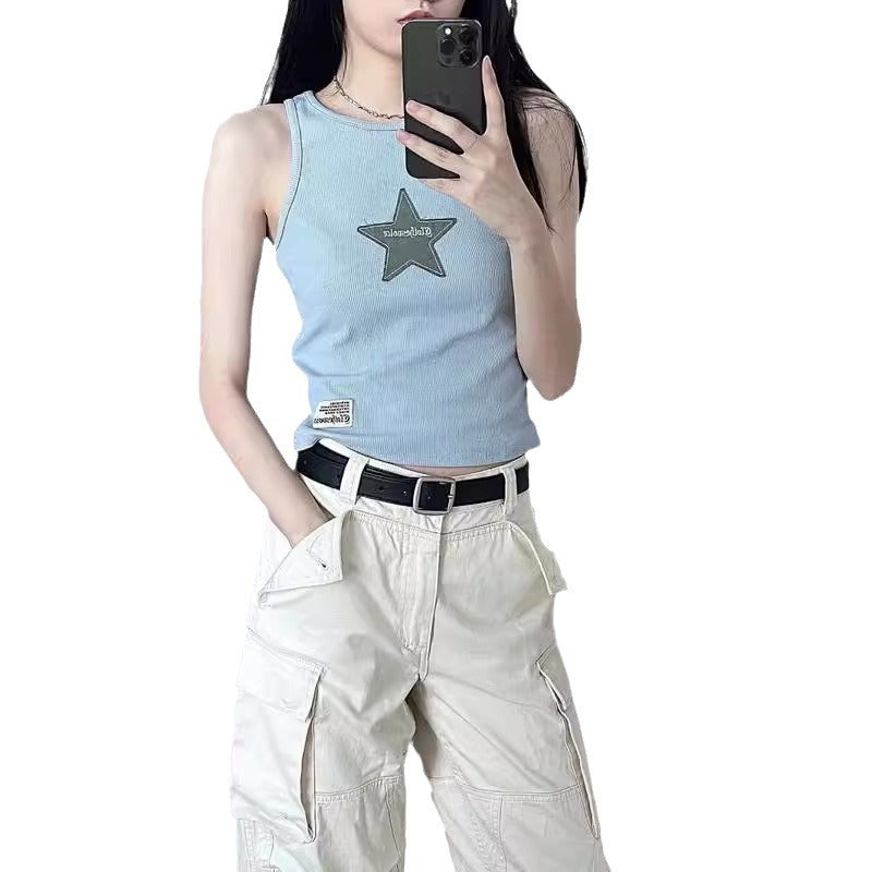 Unique Niche Outerwear A Chic Cropped Sweet-and-spicy Top