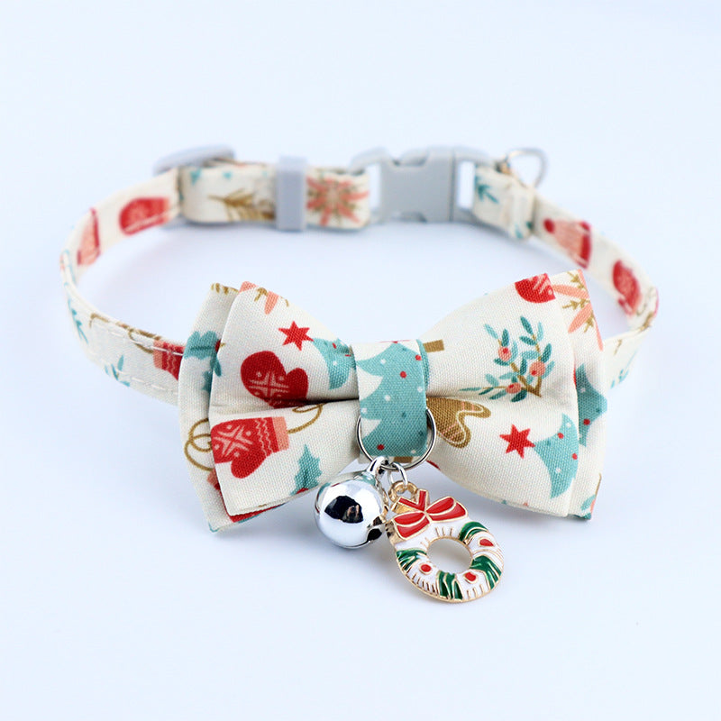 Clang Bow Tie Christmas Fashion Pet Collar