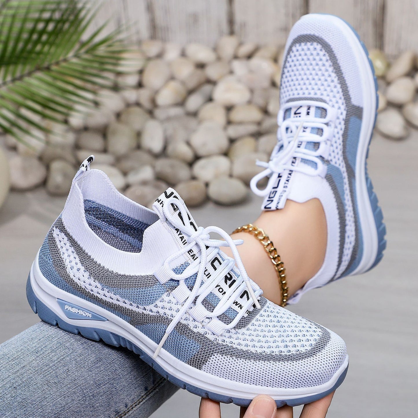 Women's Fly Woven Mesh Low-cut Lightweight Comfortable All-match Casual Shoes