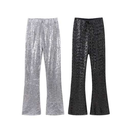 Women's Fashion Flared Casual Trousers