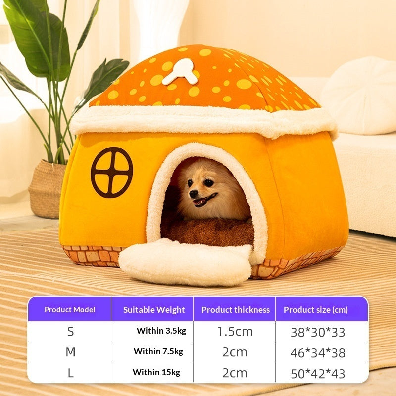 All-season Detachable And Washable Indoor Dog House