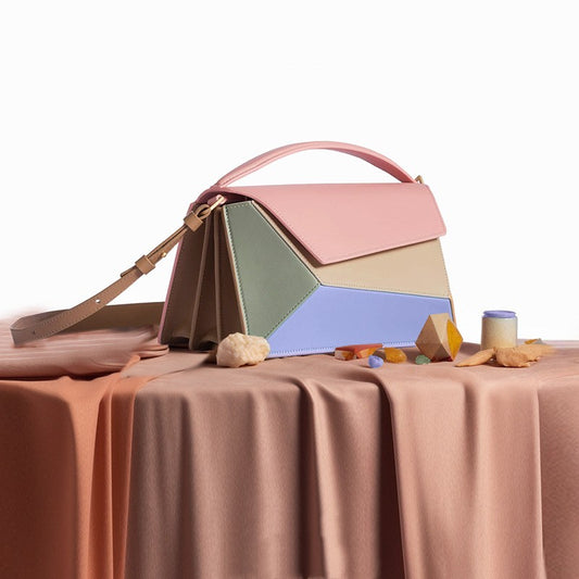 Dame Geometrisk Design Hit Color Diamantgitter Organ Skuldertaske
