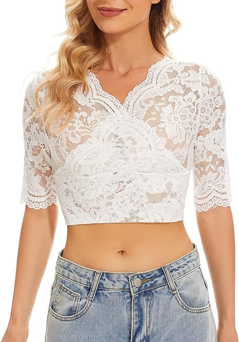 Popular Base Lace Small Shirt Top