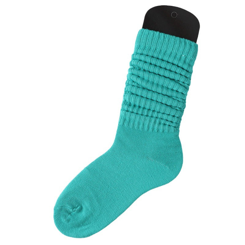 Lazy Bunching Socks European And American Extra Thick Fluffy Loop