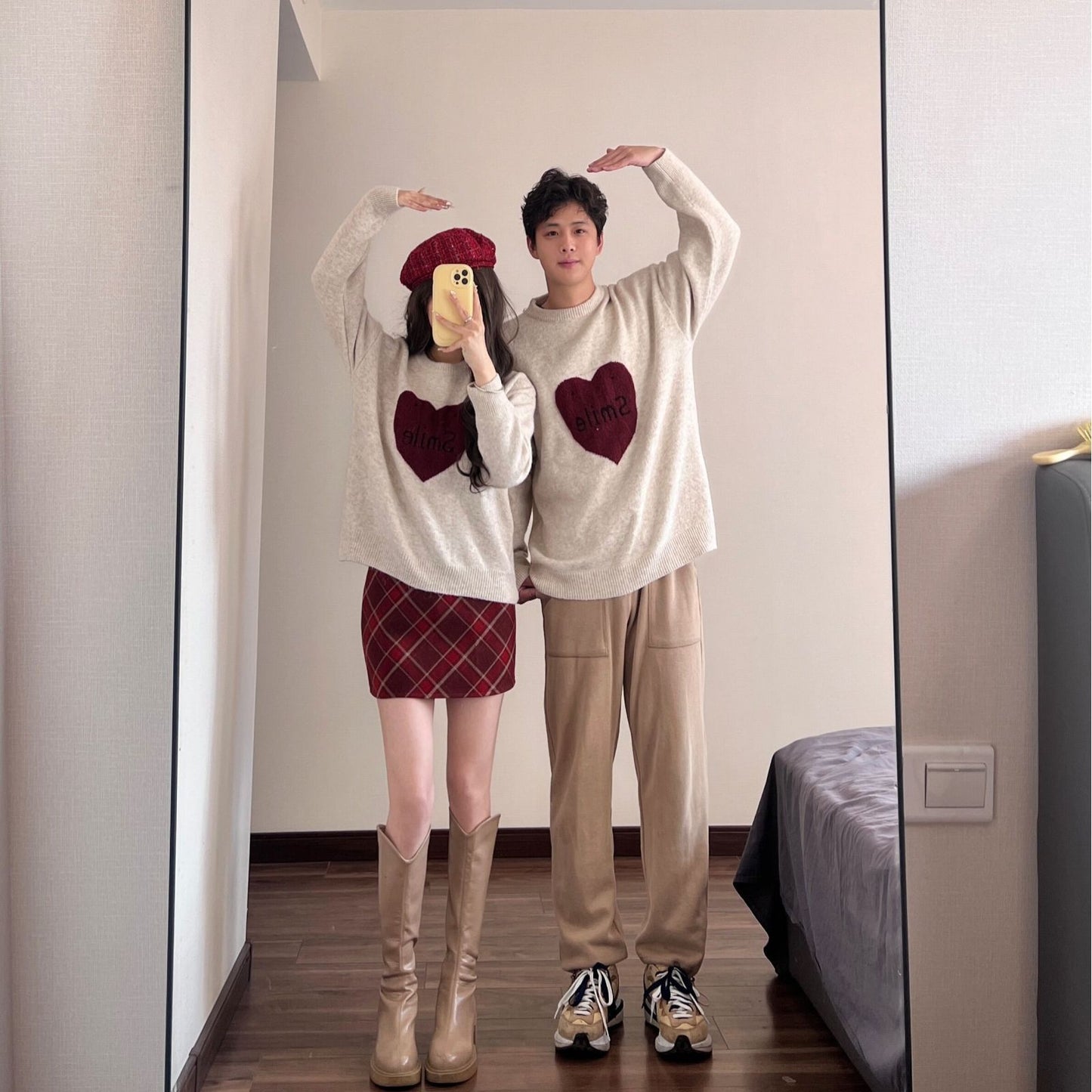 Christmas-themed Cozy Sweater Loose-fitting New-style Laid-back Knit Cardigan