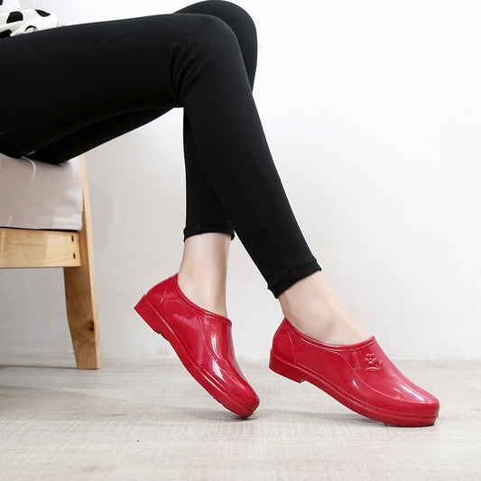 Women's Flat Non-slip Short Rain Boots