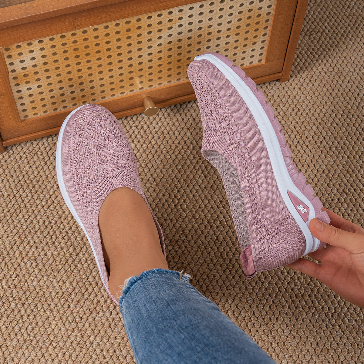 Casual Flyknit-sko til kvinder i åndbart mesh