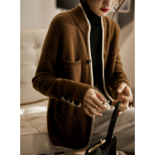 Women's Knitwear Cardigan Outerwear Sweater Korean Style