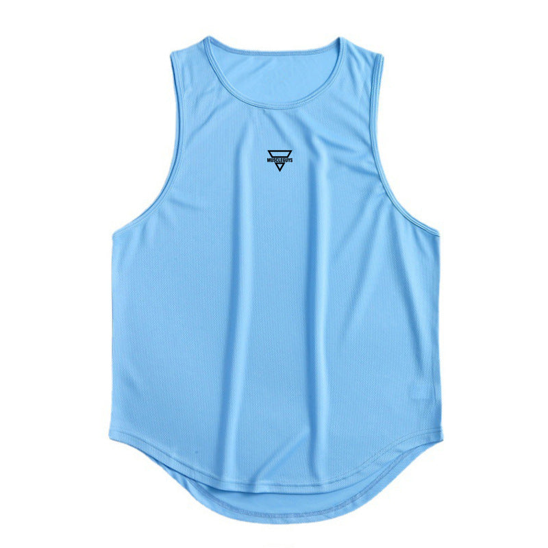 Muscle Men's Fitness Sports Vest Breathable Stretch Mesh