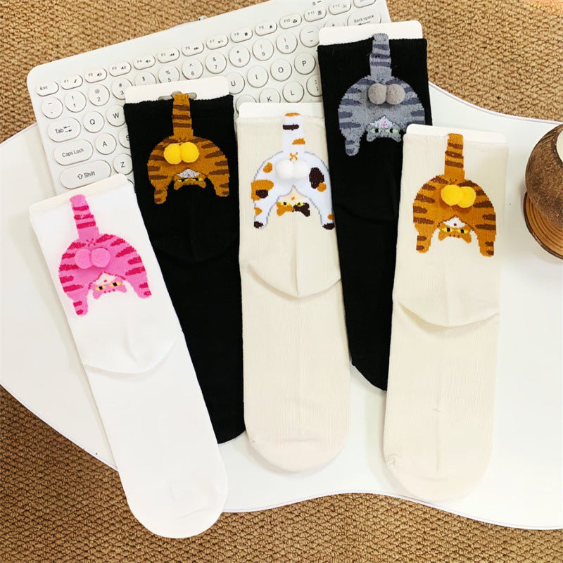 Fashion Cartoon Cat Japanese Ins All-match