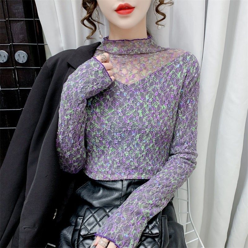 Elegant And Sweet Floral Lace Top For Women