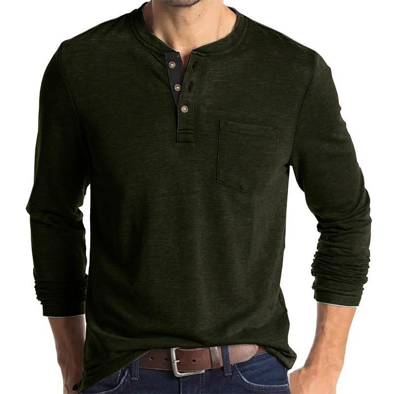 Men's Long Sleeve Round Neck T-shirt