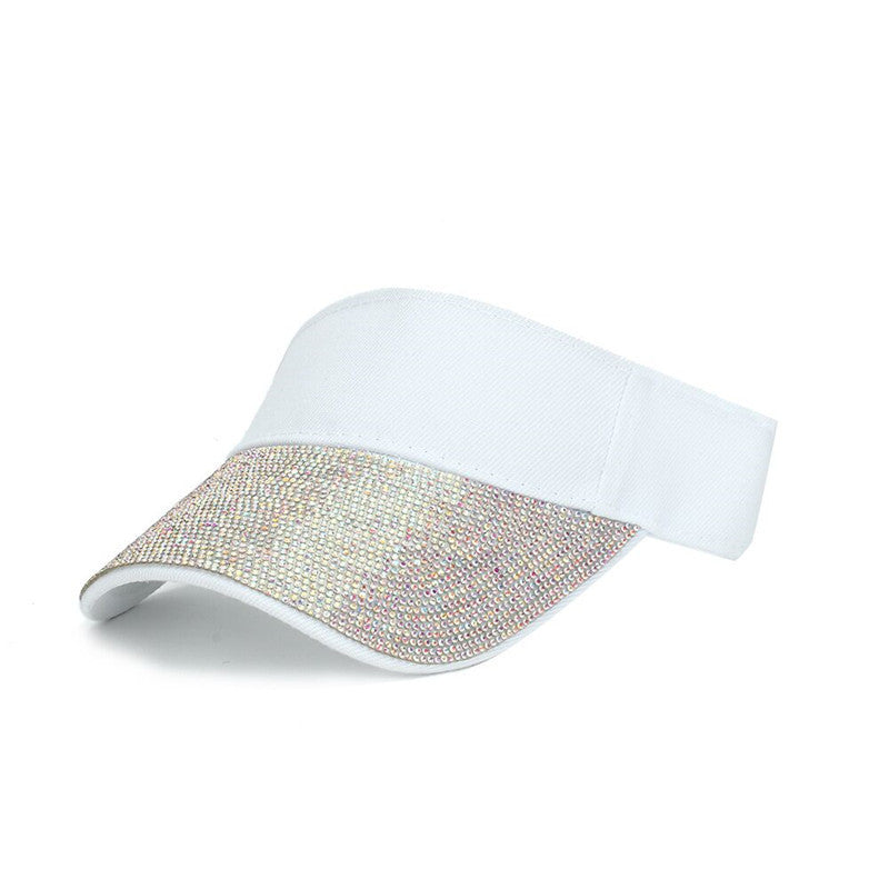 Female Dot Diamond Hollow Top Hat