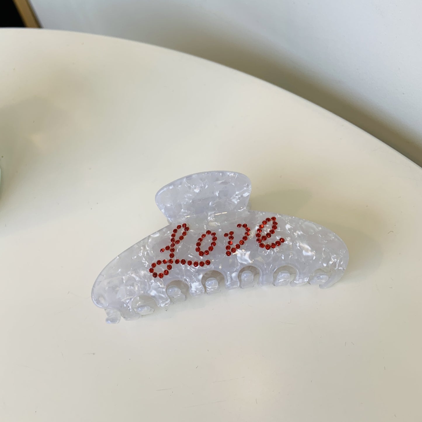 Spot Drill LOVE Hair Accessories Letters LOVE Barrettes High Sense