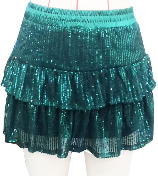 European And American Sequin Party Club Skirt, Mini Skirt