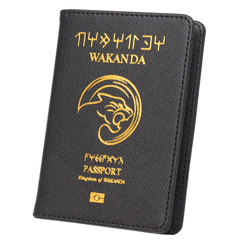 PU leather passport book ticket holder storage bag