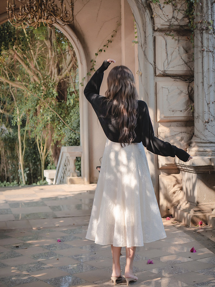 White Fairy Tale Suspender Dress Chubby