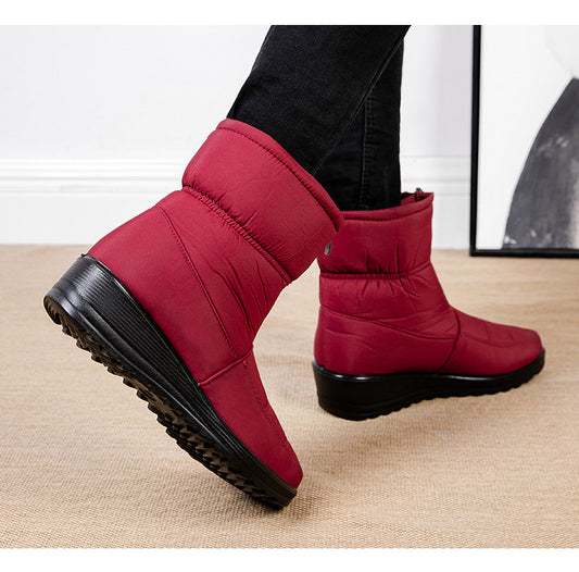 Women's Lazy Slip-On Waterproof Warm Snow Boots