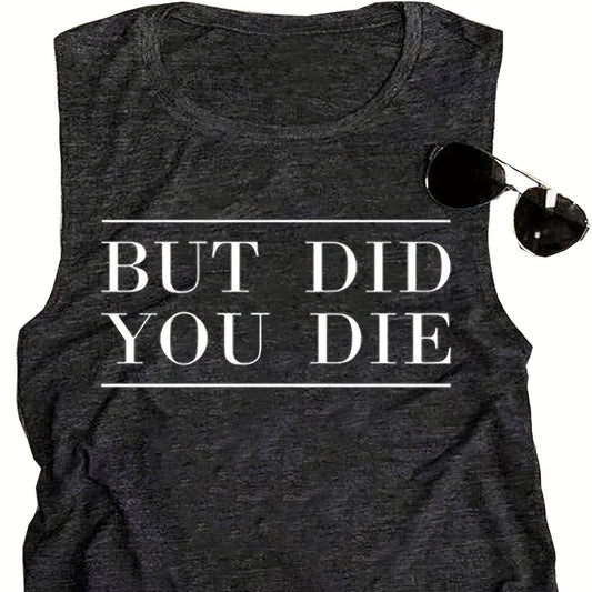 Fashion Letter Printing Popular Round Neck Vest