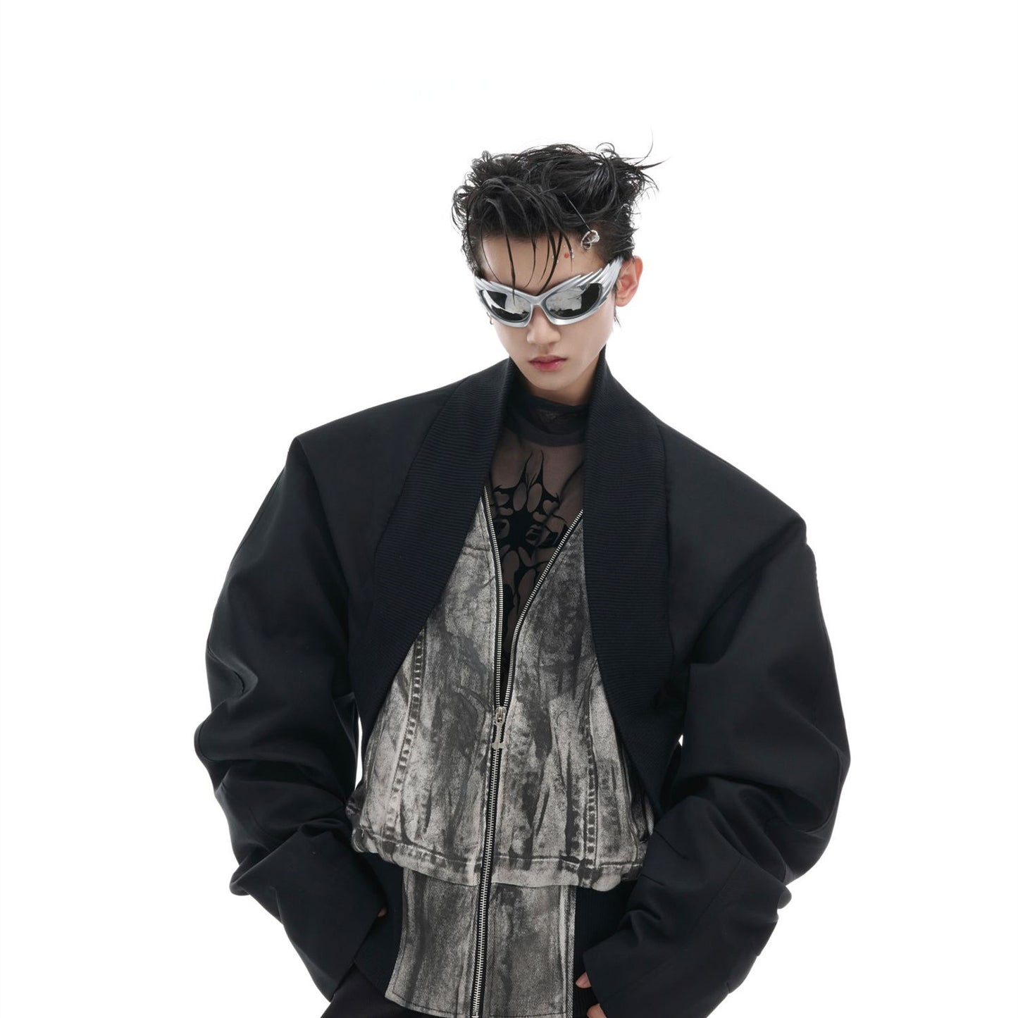 Deconstructing Fake Two-piece Design Jacket Jacket