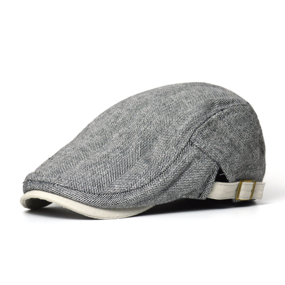 Mens Fleece-Lined Beret For Fall And Winter Warm And Cozy