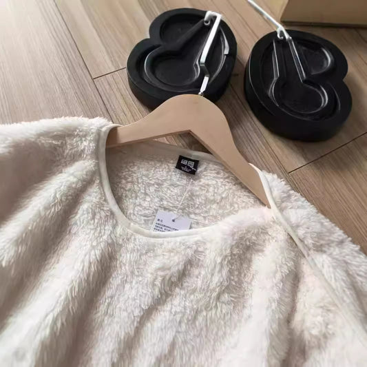 Mens And Womens Long-pile Fleece Pullover For Fallwinter