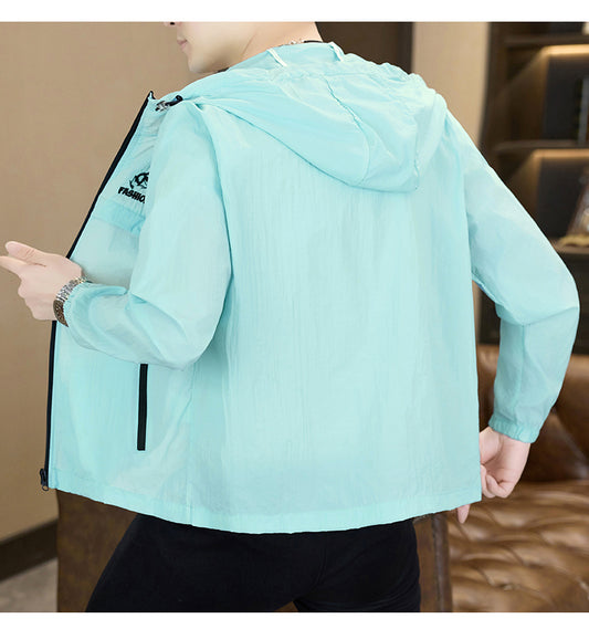 Men's Lightweight Breathable UV Protection Hooded Jacket