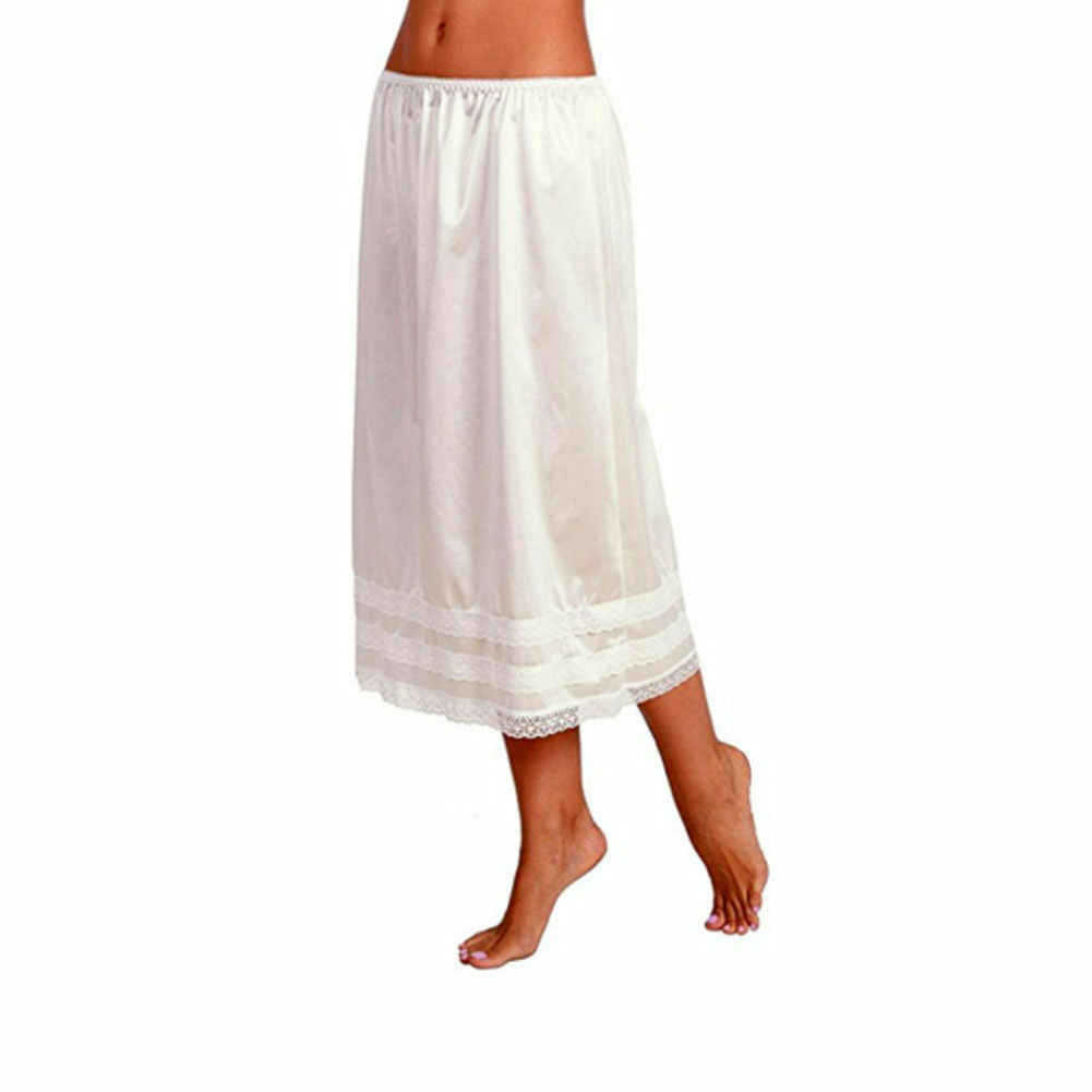 Solid Color Pleated Patchwork Long Dress Sweet Lace Casual Skirt